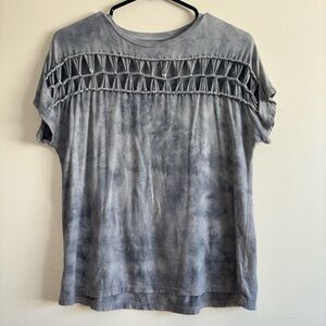 American Eagle Outfitters Gray Short Sleeve Top